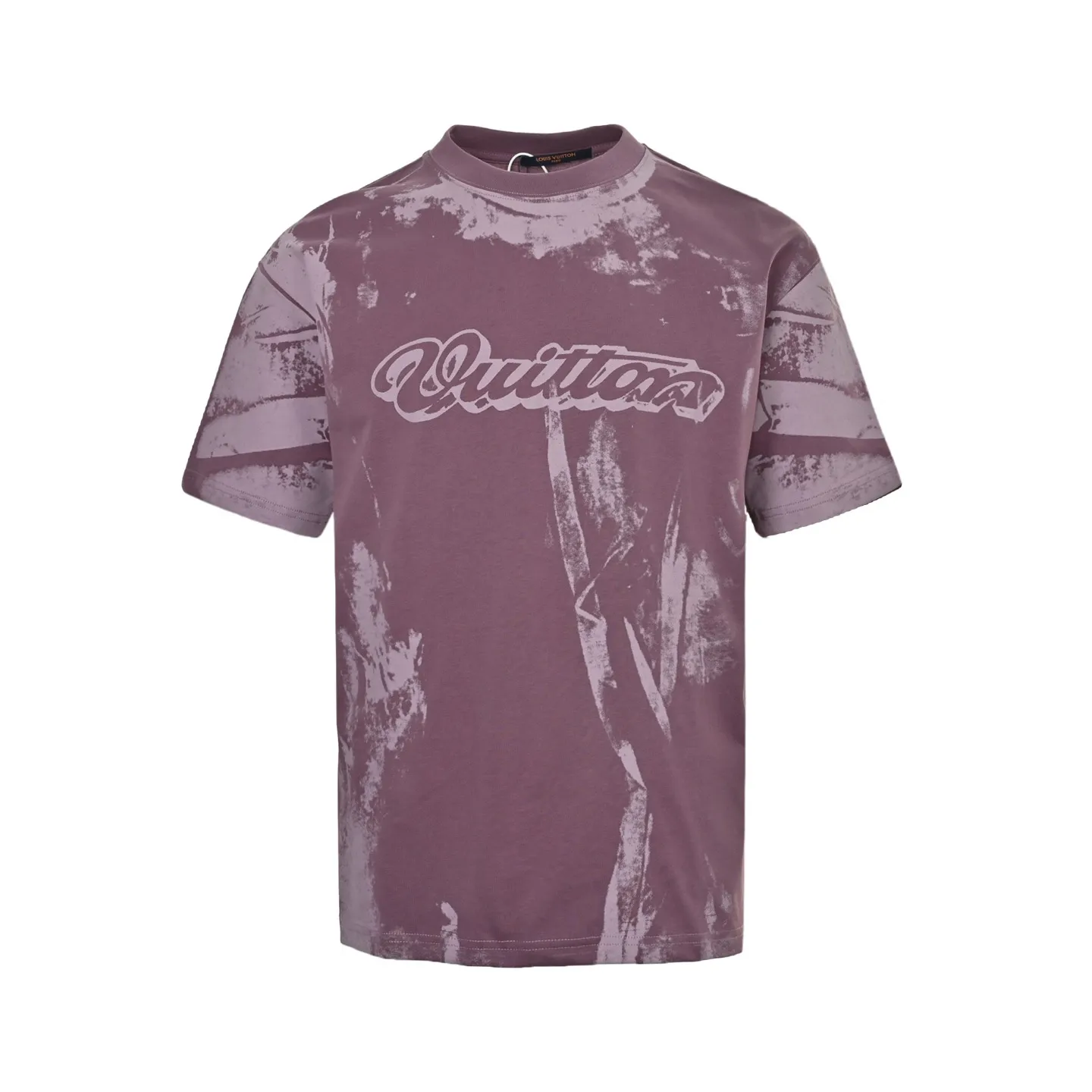 Louis Vuitton/Louis Vuitton optical illusion tie-dye printed short sleeves